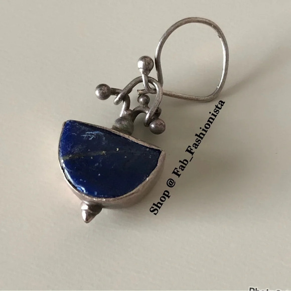 Lapis sterling silver pendant piece - Picture 3 of 6